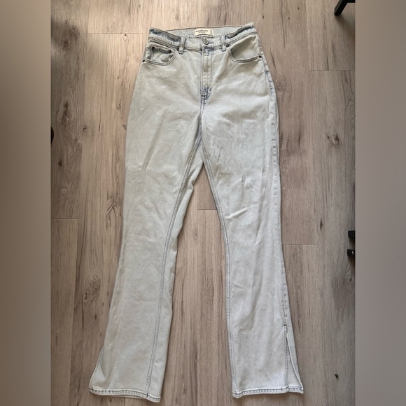 Abercrombie slim straight ultra high rise jeans size 4L - Picture 2 of 7